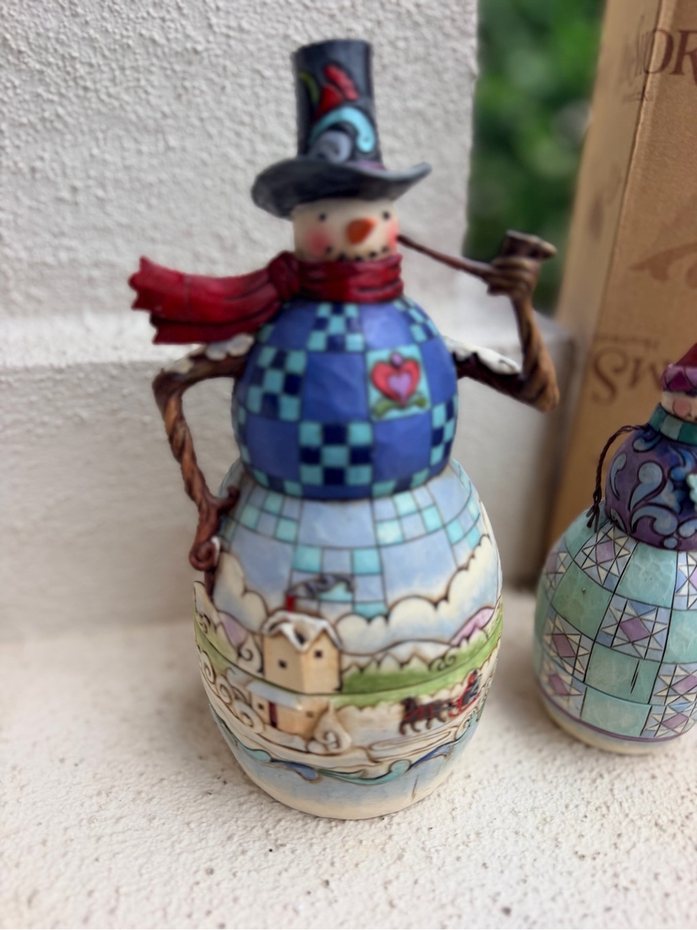 Jim Shore 4017624 Set of 4 Snowmen Nesting Boxes Heartwood Creek 2010 w Box - Picture 3 of 13